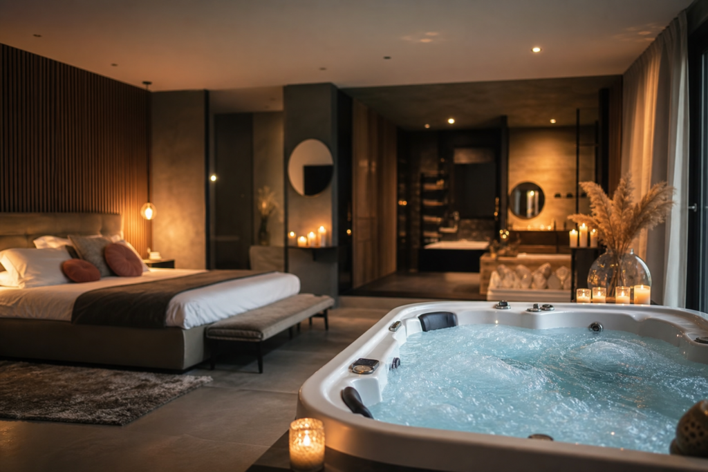 Illustration : Comment choisir une love room avec spa privatif ?