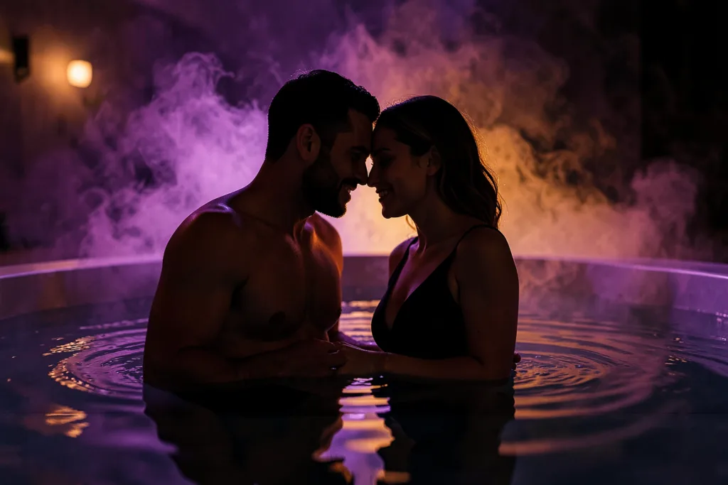 Illustration : Jacuzzi privatif pour sortir de sa zone de confort en douceur : idées, préparation et conseils
