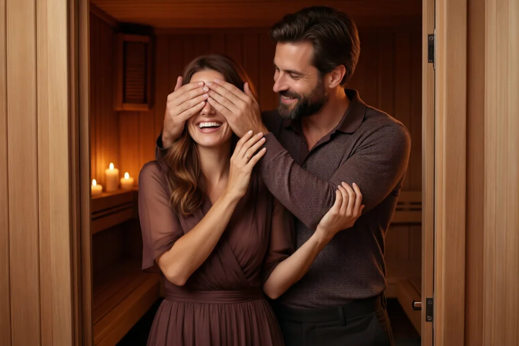 Illustration : Sauna privatif couple période chargée : se retrouver loin des écrans et du bruit