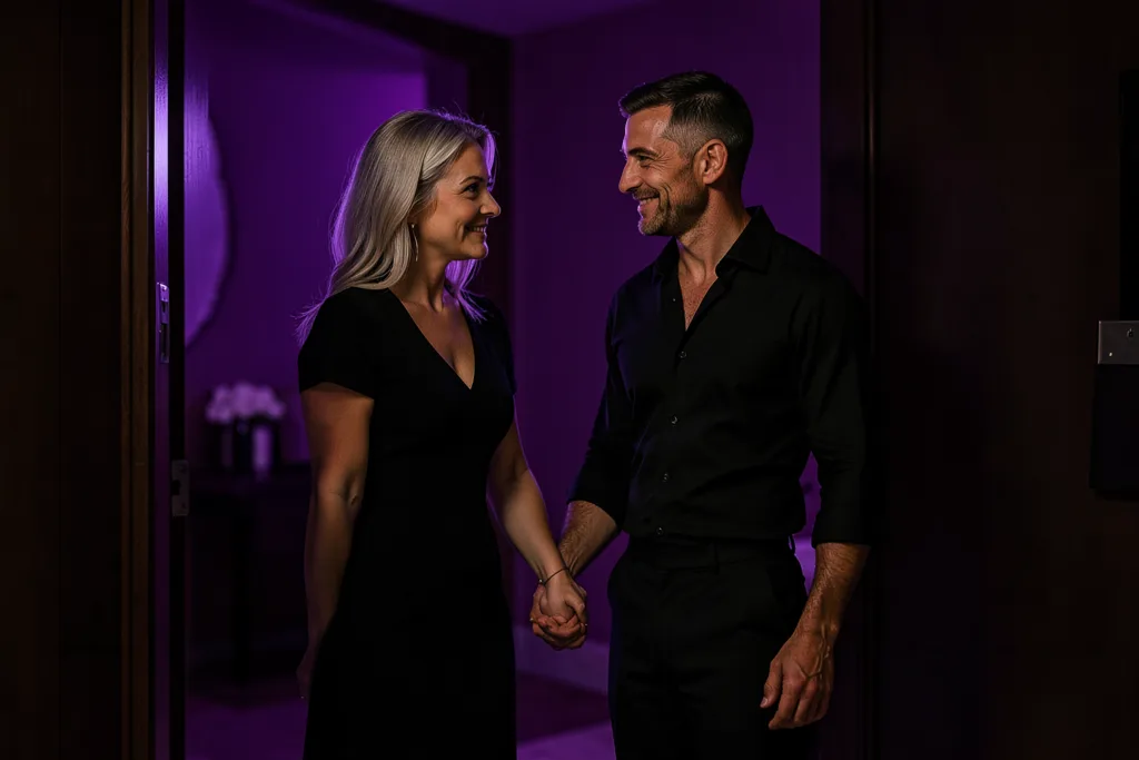 Illustration : Secret room couple : se retrouver après une période chargée avec élégance et complicité