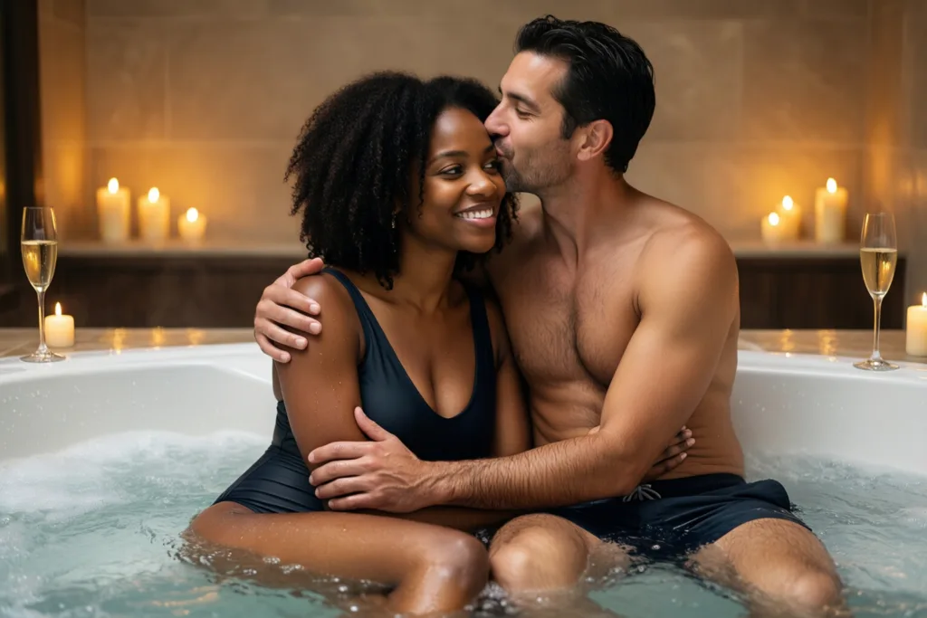 Illustration : Associer détente, conversation et sensualité : méthode pour votre première expérience bien-être couple